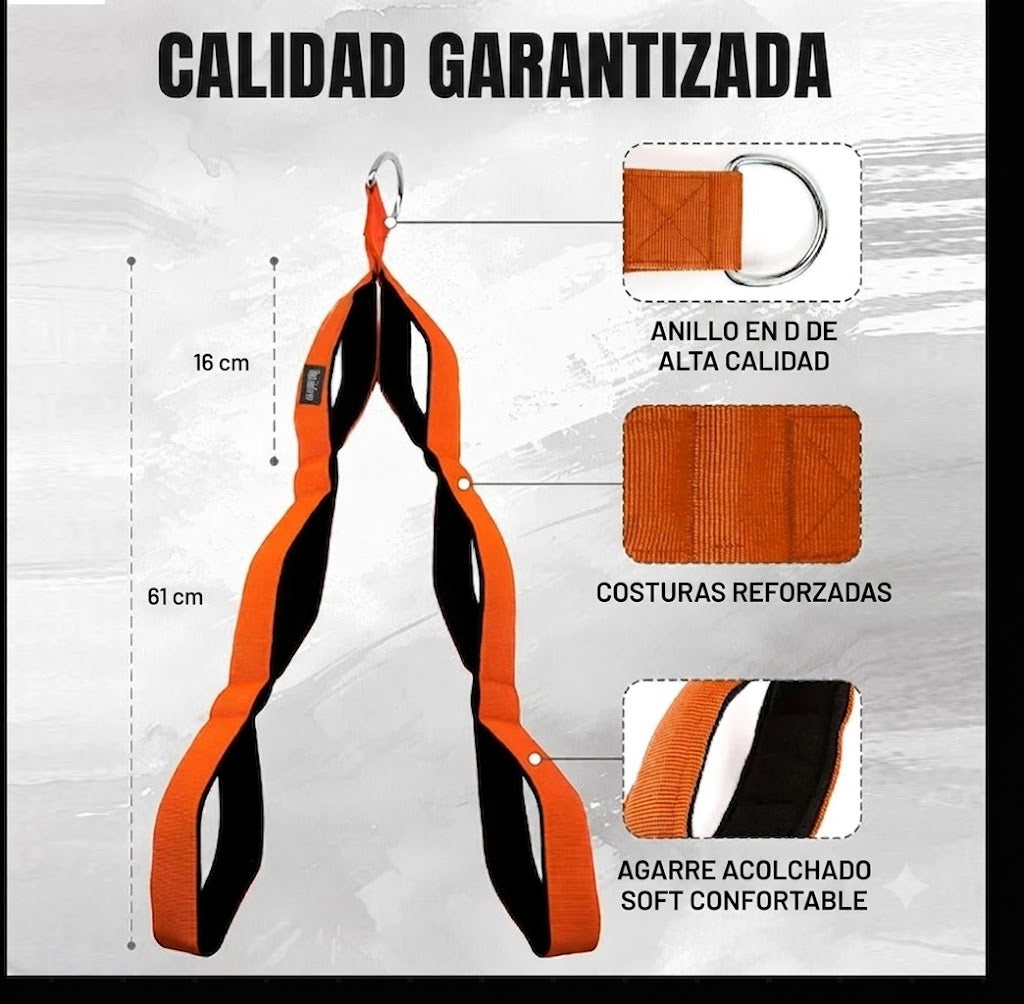 Cuerda de Tríceps Multi-Anillo Profesional - NextRep™