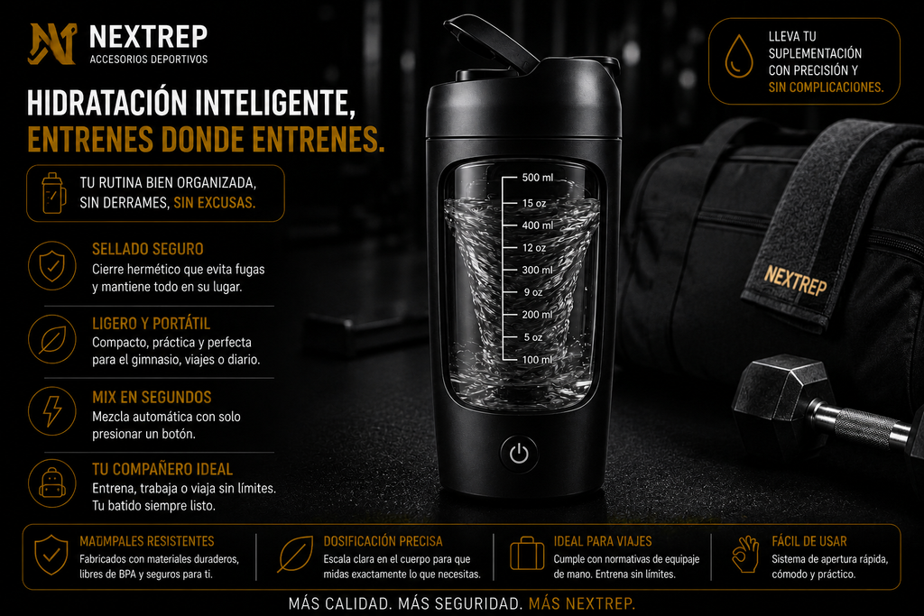 NEXTREP Mix™ | Shaker Eléctrico Recargable