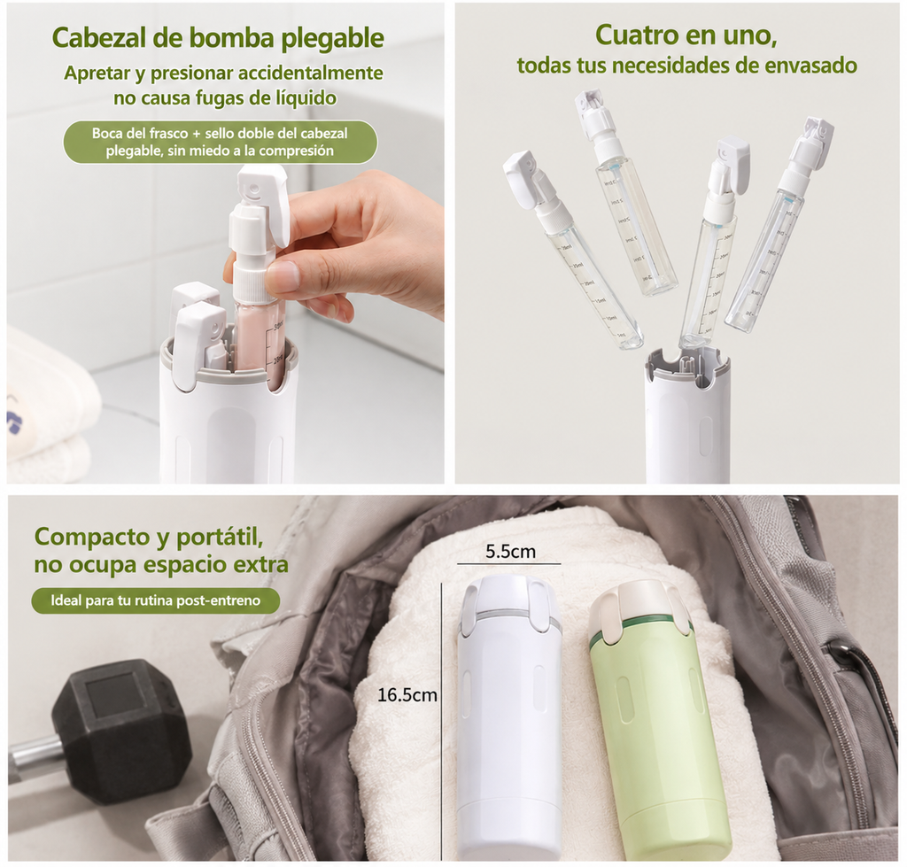Dispensador Portátil NextRep™ 4-en-1 para Gimnasio